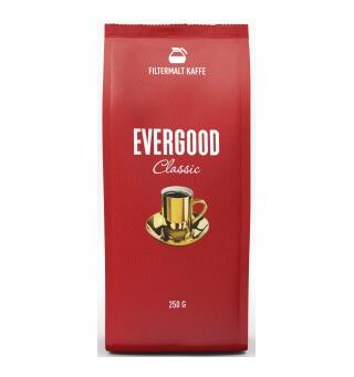 Kaffe Evergood filtermalt 250 gr (24) Den klassiske Evergood filterkaffe